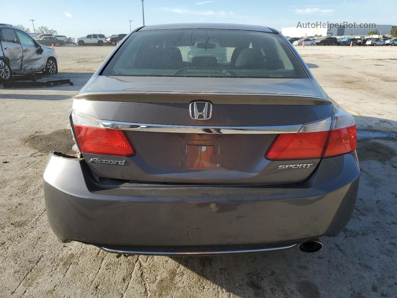 2014 Honda Accord Sport Gray vin: 1HGCR2F52EA234855