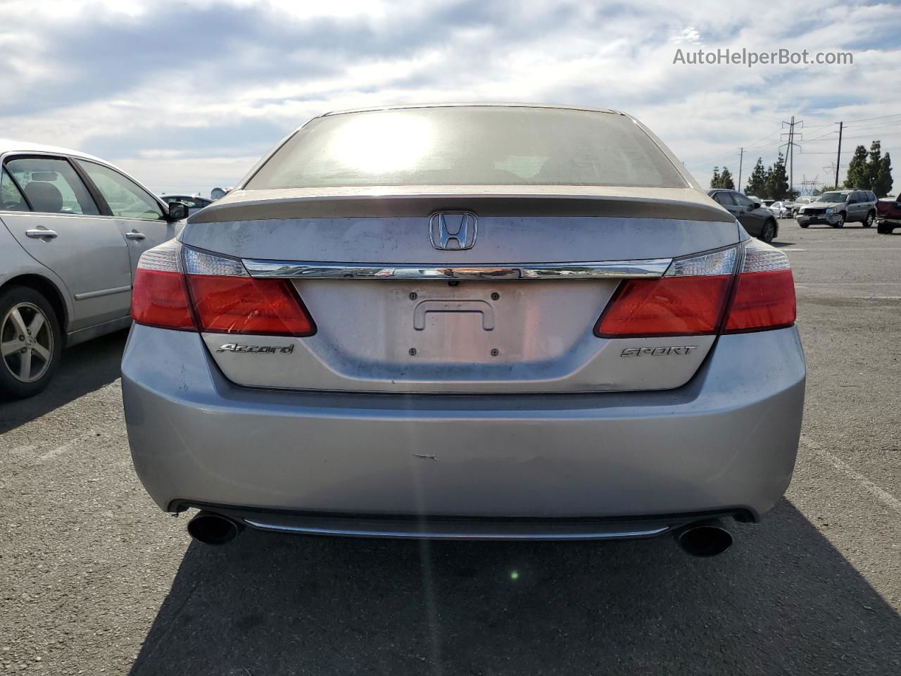 2014 Honda Accord Sport Silver vin: 1HGCR2F52EA235178