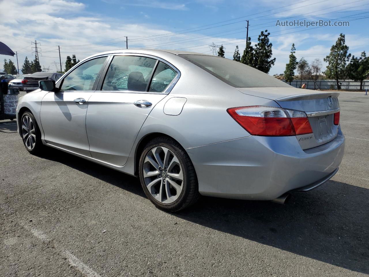 2014 Honda Accord Sport Серебряный vin: 1HGCR2F52EA235178