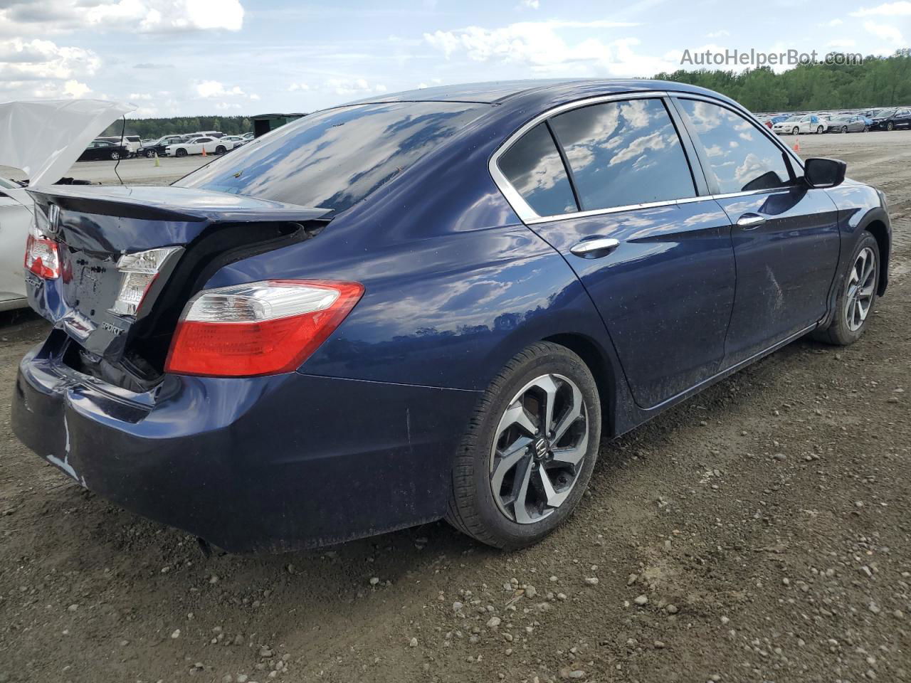 2014 Honda Accord Sport Синий vin: 1HGCR2F52EA259688