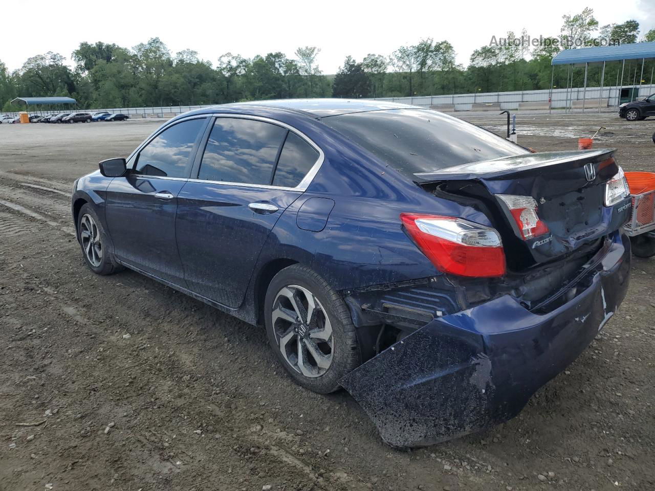 2014 Honda Accord Sport Blue vin: 1HGCR2F52EA259688