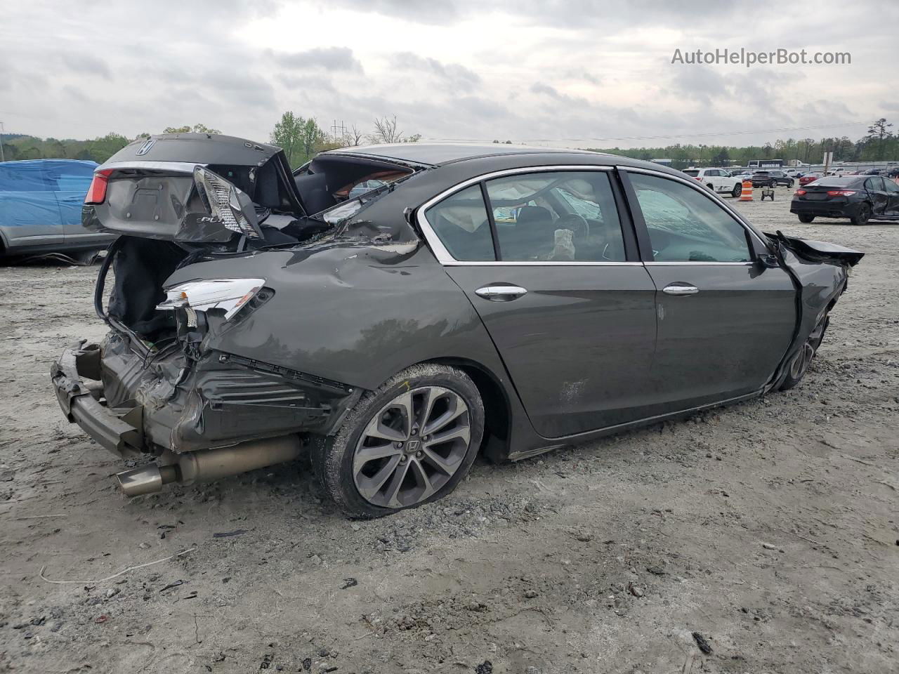 2014 Honda Accord Sport Gray vin: 1HGCR2F52EA267774