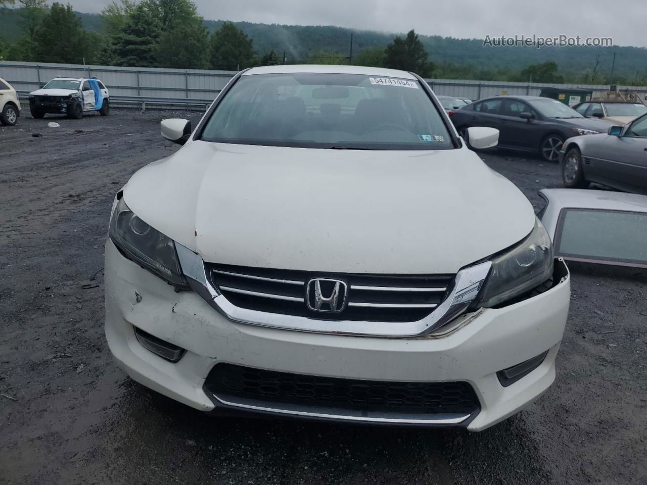 2014 Honda Accord Sport White vin: 1HGCR2F52EA289967