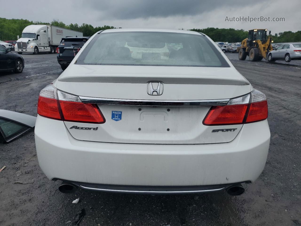 2014 Honda Accord Sport White vin: 1HGCR2F52EA289967