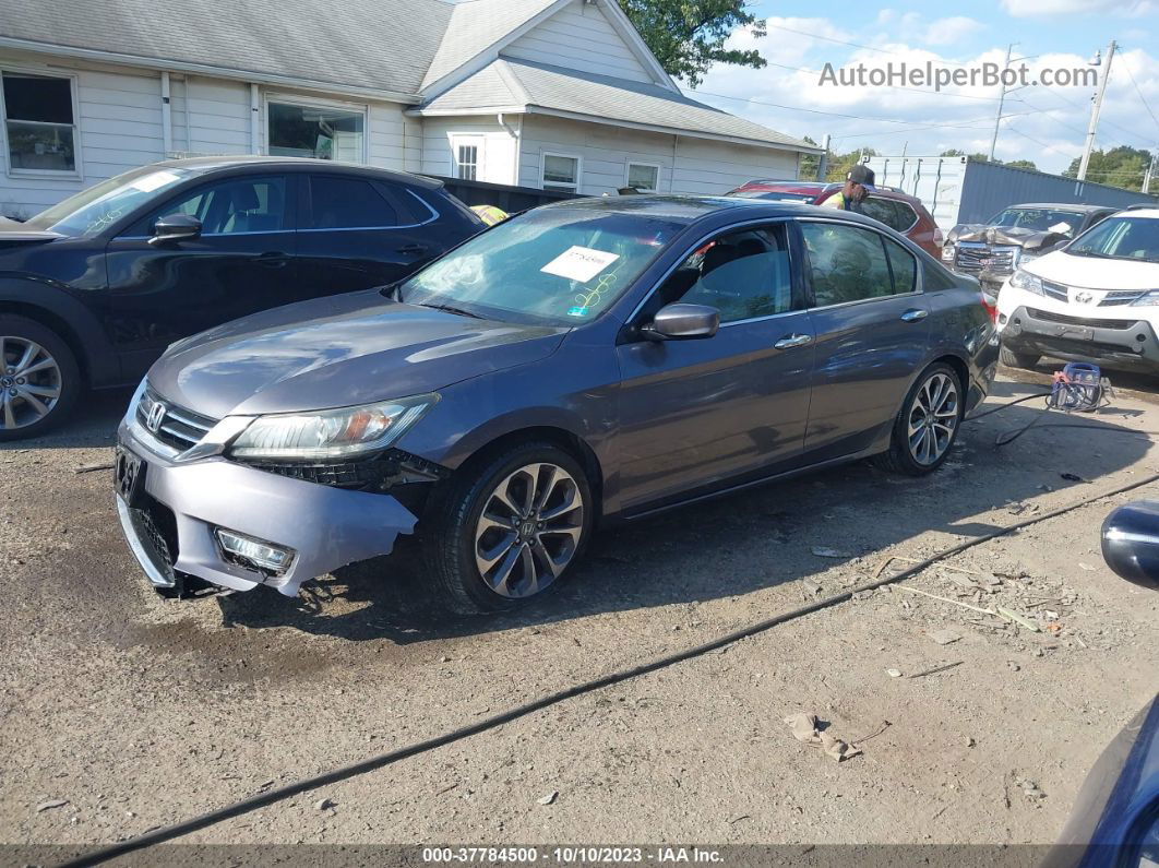 2015 Honda Accord Sport Gray vin: 1HGCR2F52FA007487