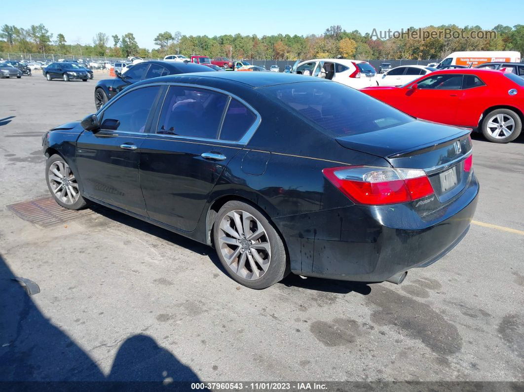 2015 Honda Accord Sport Black vin: 1HGCR2F52FA051702