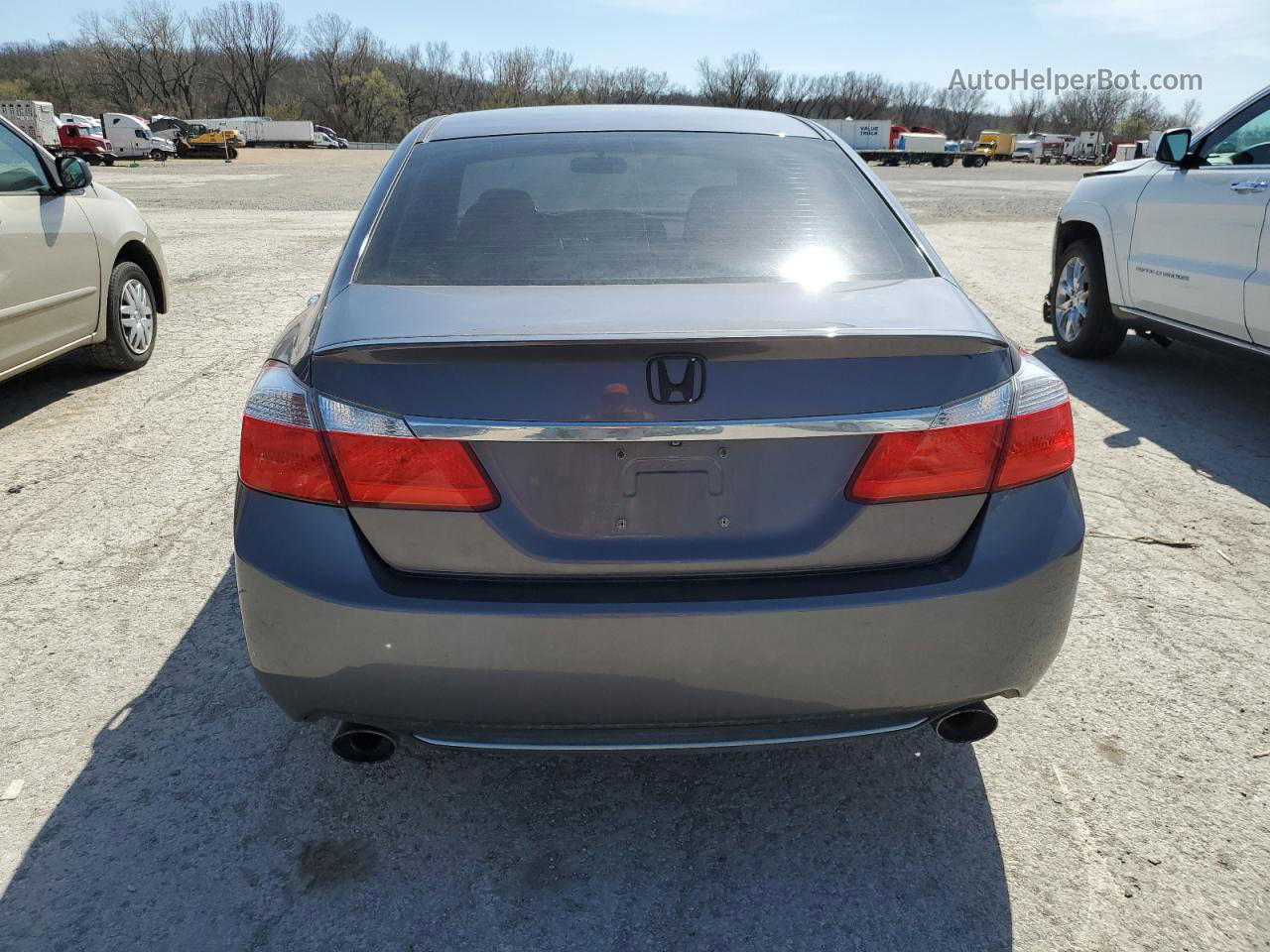 2015 Honda Accord Sport Gray vin: 1HGCR2F52FA090810