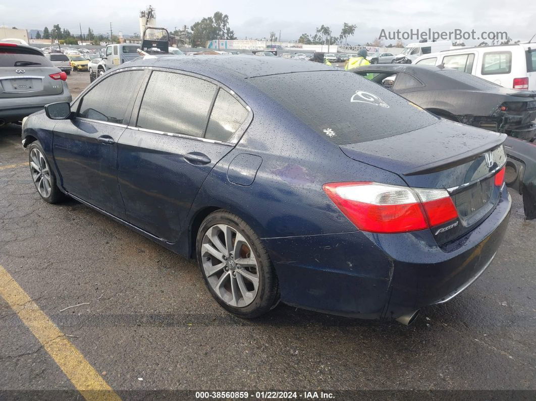 2015 Honda Accord Sport Blue vin: 1HGCR2F52FA227633