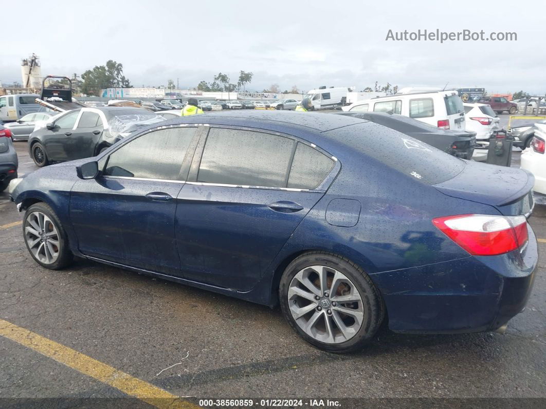 2015 Honda Accord Sport Blue vin: 1HGCR2F52FA227633