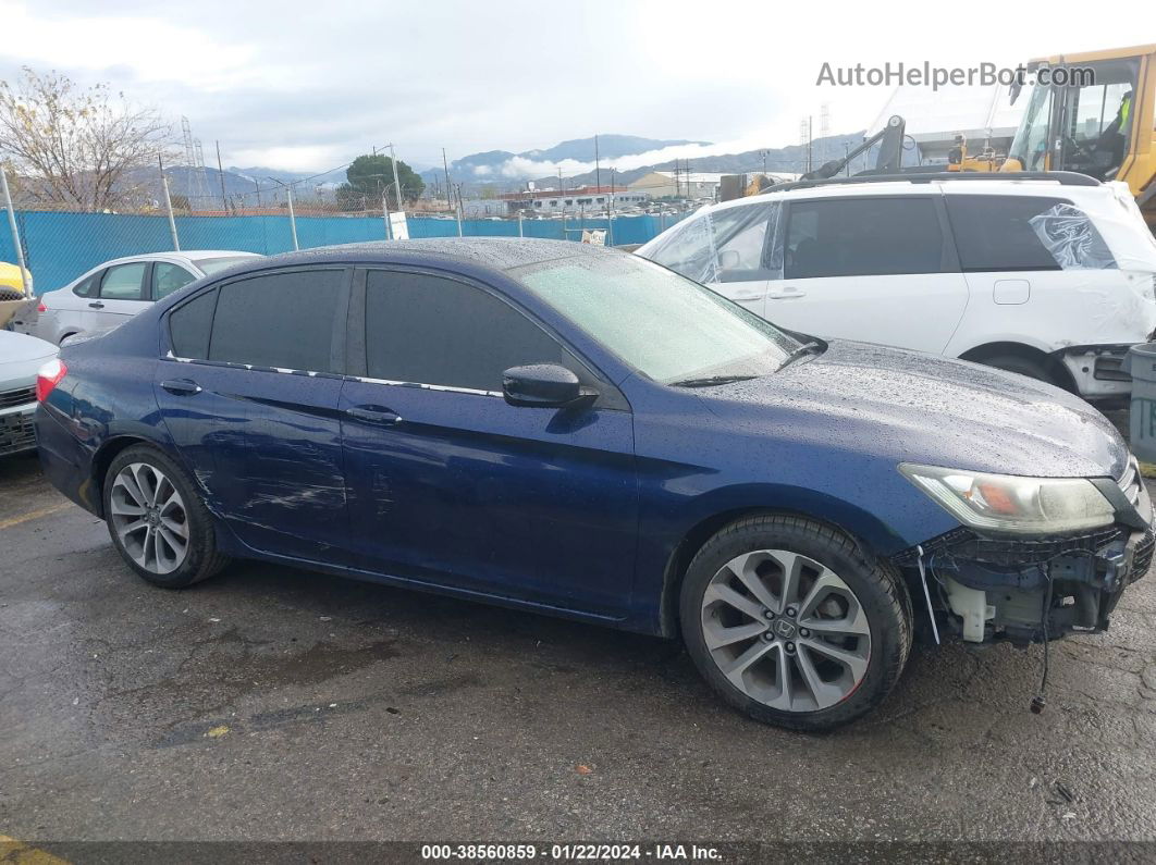 2015 Honda Accord Sport Blue vin: 1HGCR2F52FA227633