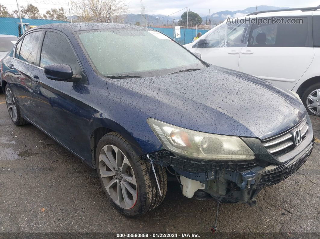 2015 Honda Accord Sport Blue vin: 1HGCR2F52FA227633