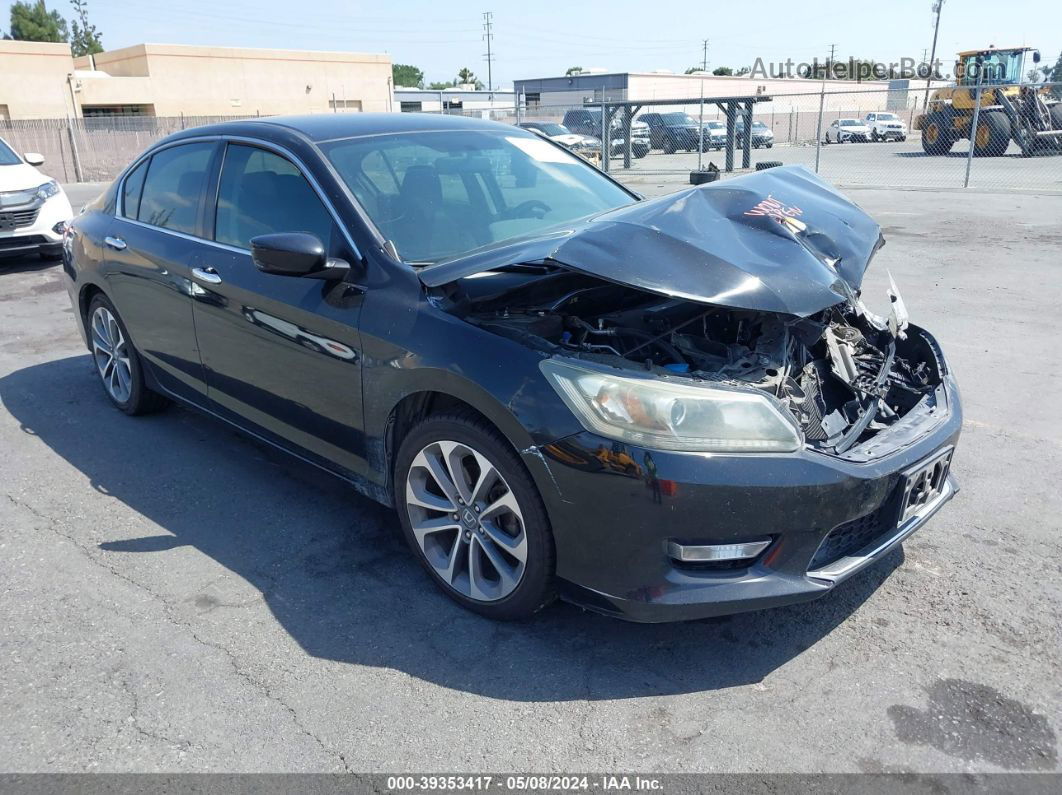 2015 Honda Accord Sport Black vin: 1HGCR2F52FA273981