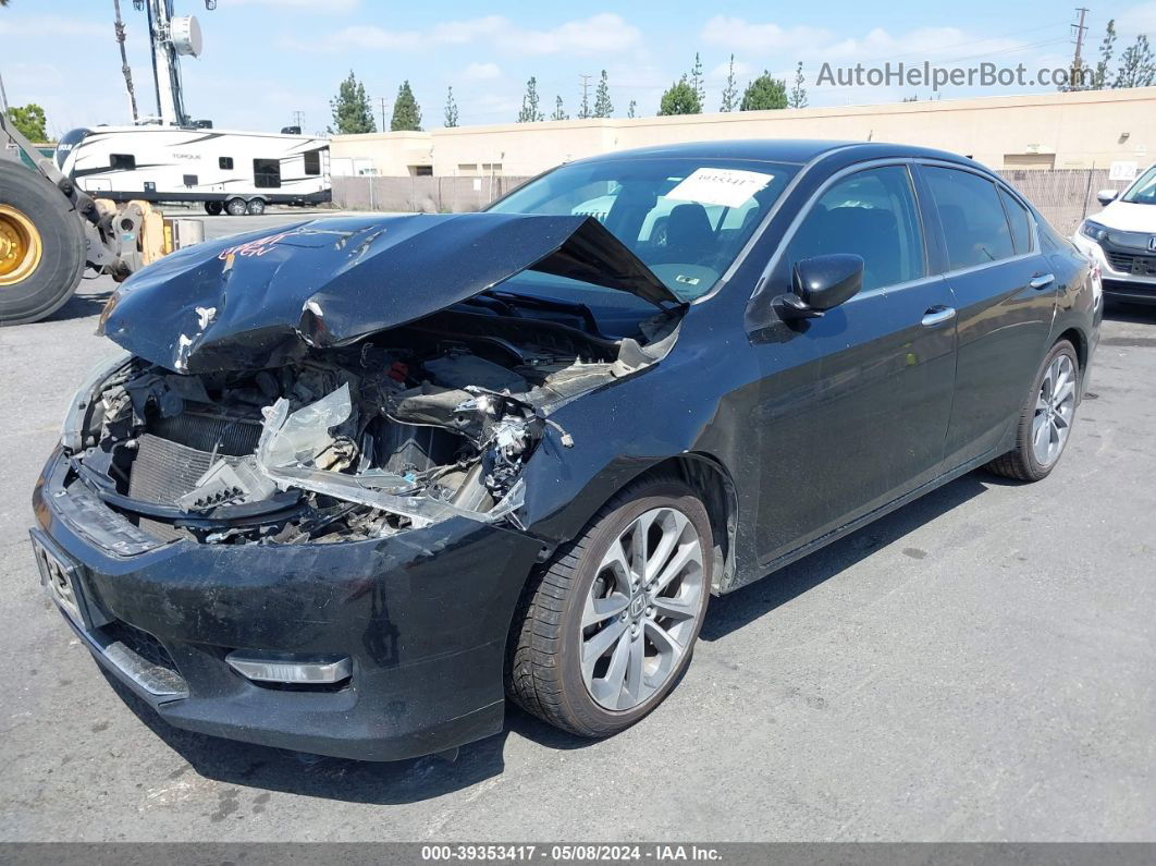 2015 Honda Accord Sport Black vin: 1HGCR2F52FA273981