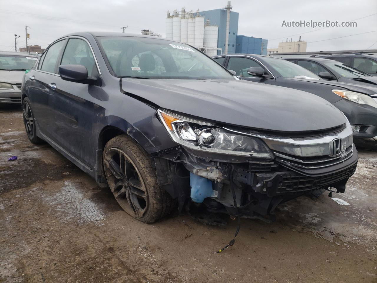 2016 Honda Accord Sport Gray vin: 1HGCR2F52GA164910