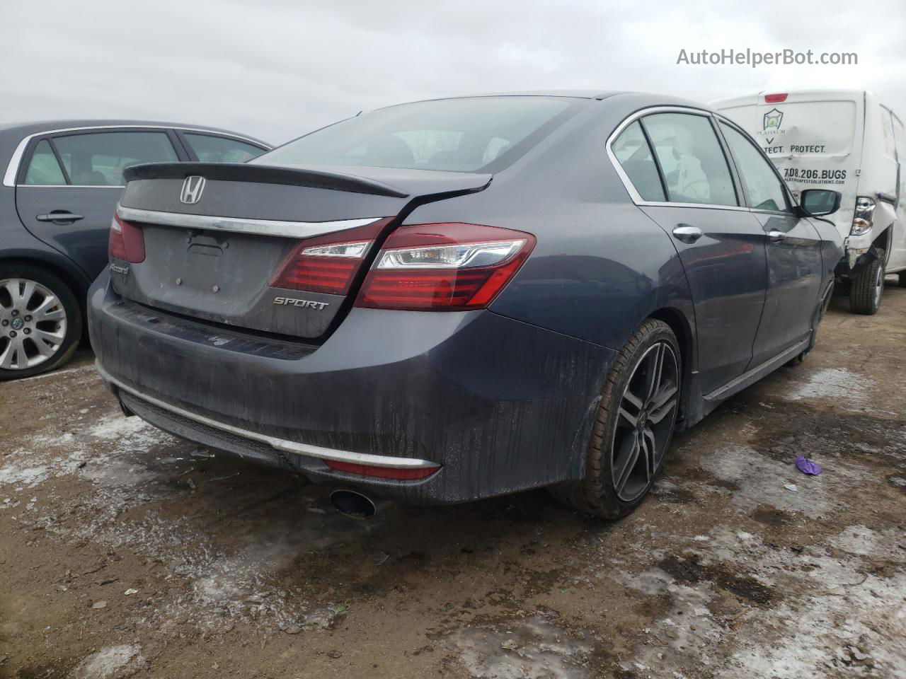 2016 Honda Accord Sport Gray vin: 1HGCR2F52GA164910