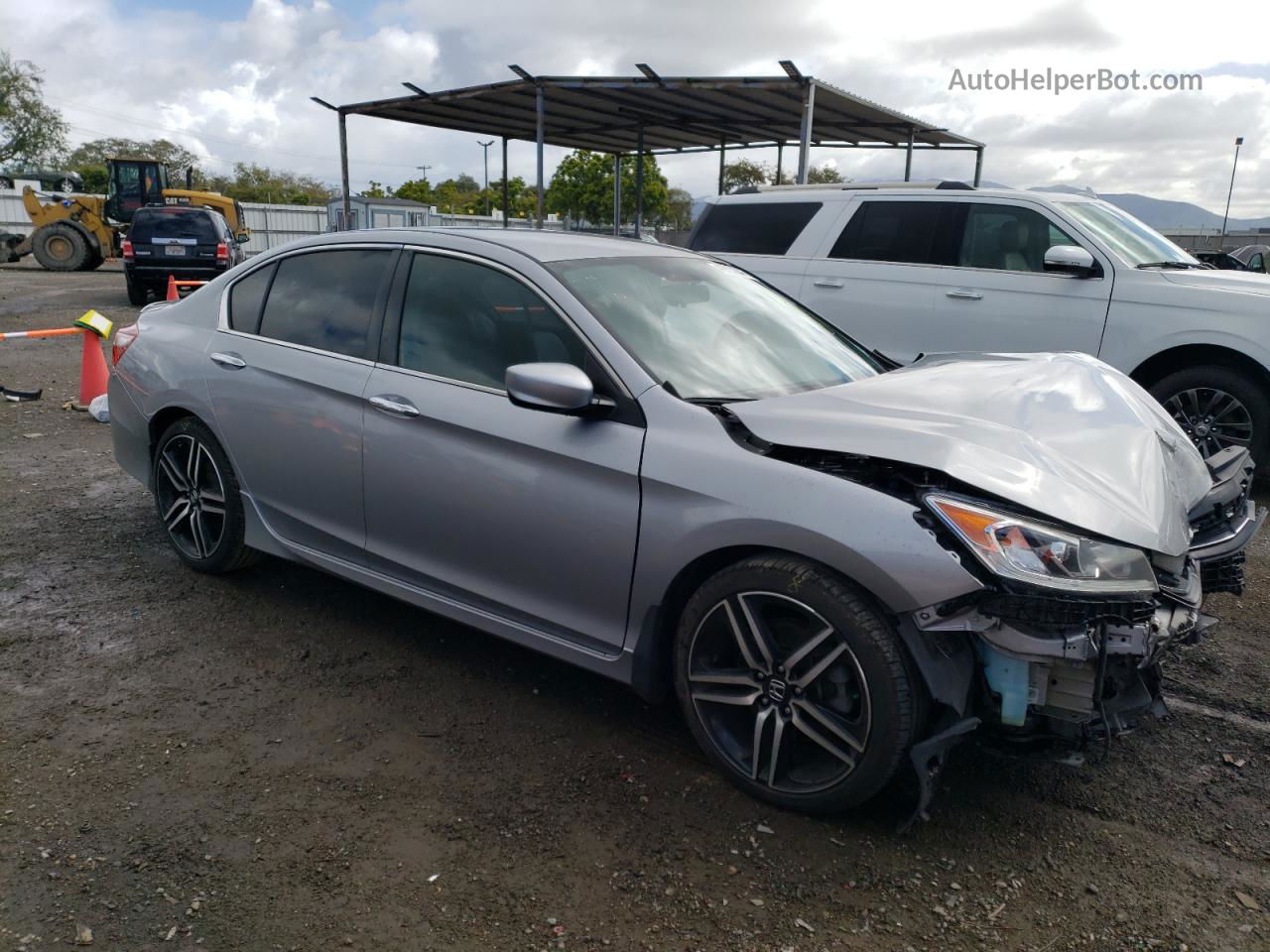 2016 Honda Accord Sport Silver vin: 1HGCR2F52GA167175