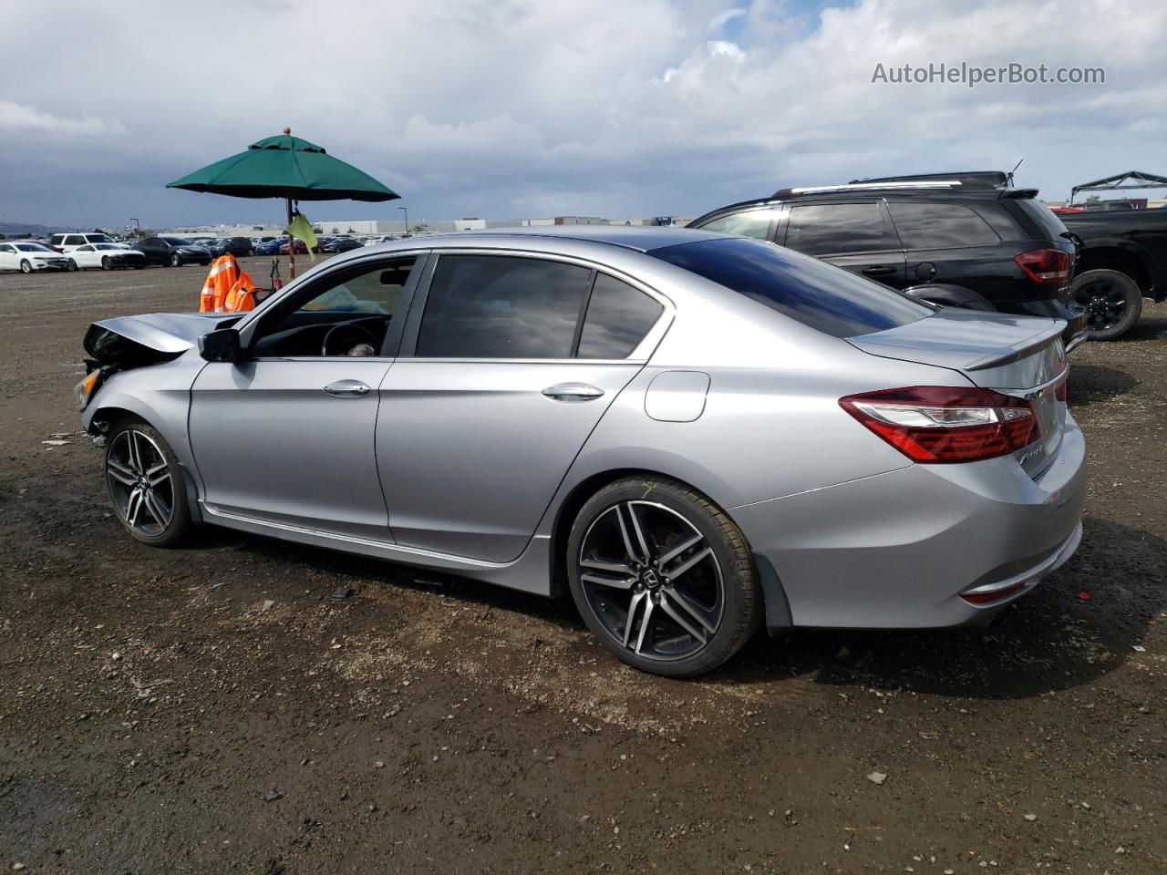 2016 Honda Accord Sport Silver vin: 1HGCR2F52GA167175