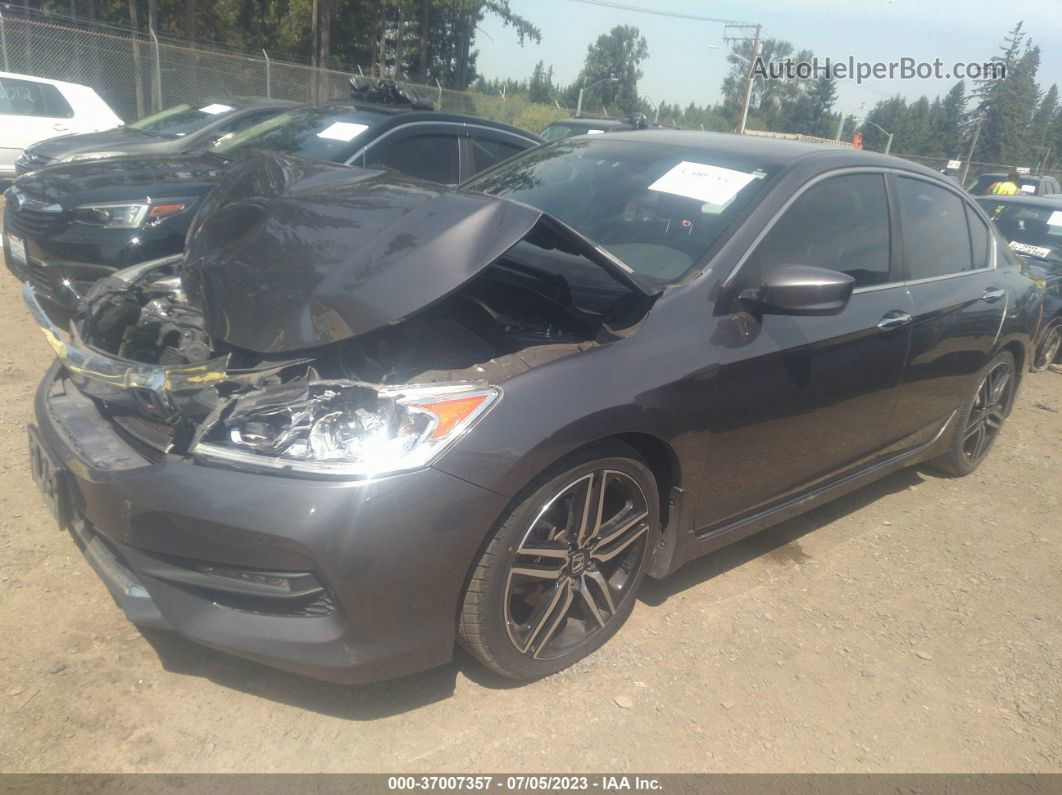 2017 Honda Accord Sport Gray vin: 1HGCR2F52HA026107