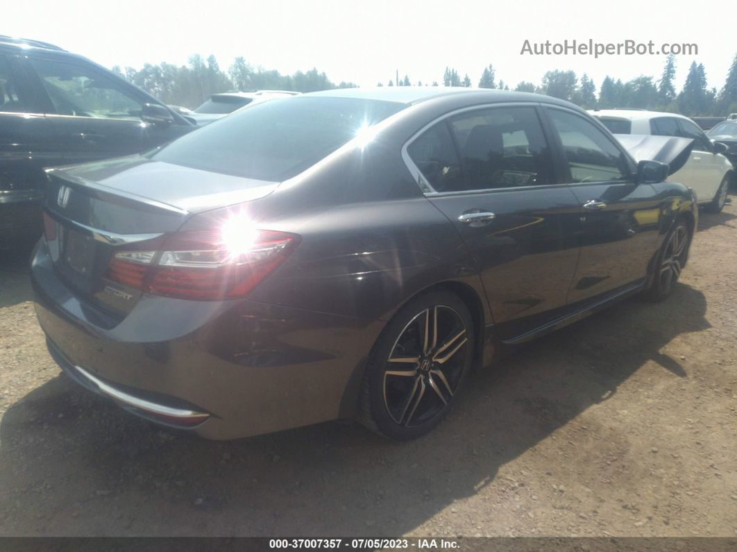 2017 Honda Accord Sport Серый vin: 1HGCR2F52HA026107