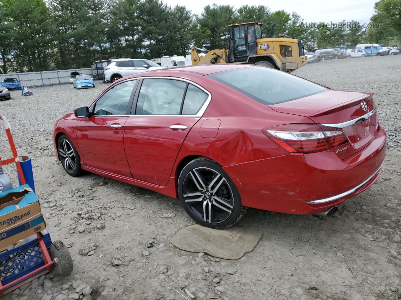 2017 Honda Accord Sport Красный vin: 1HGCR2F52HA046518