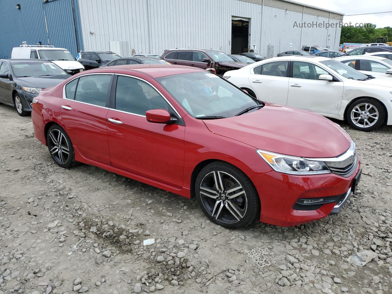 2017 Honda Accord Sport Красный vin: 1HGCR2F52HA046518