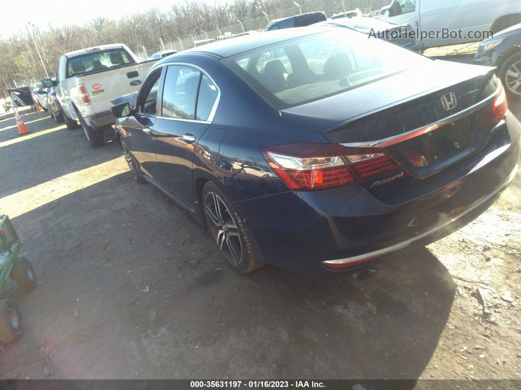 2017 Honda Accord Sport Dark Blue vin: 1HGCR2F52HA108466