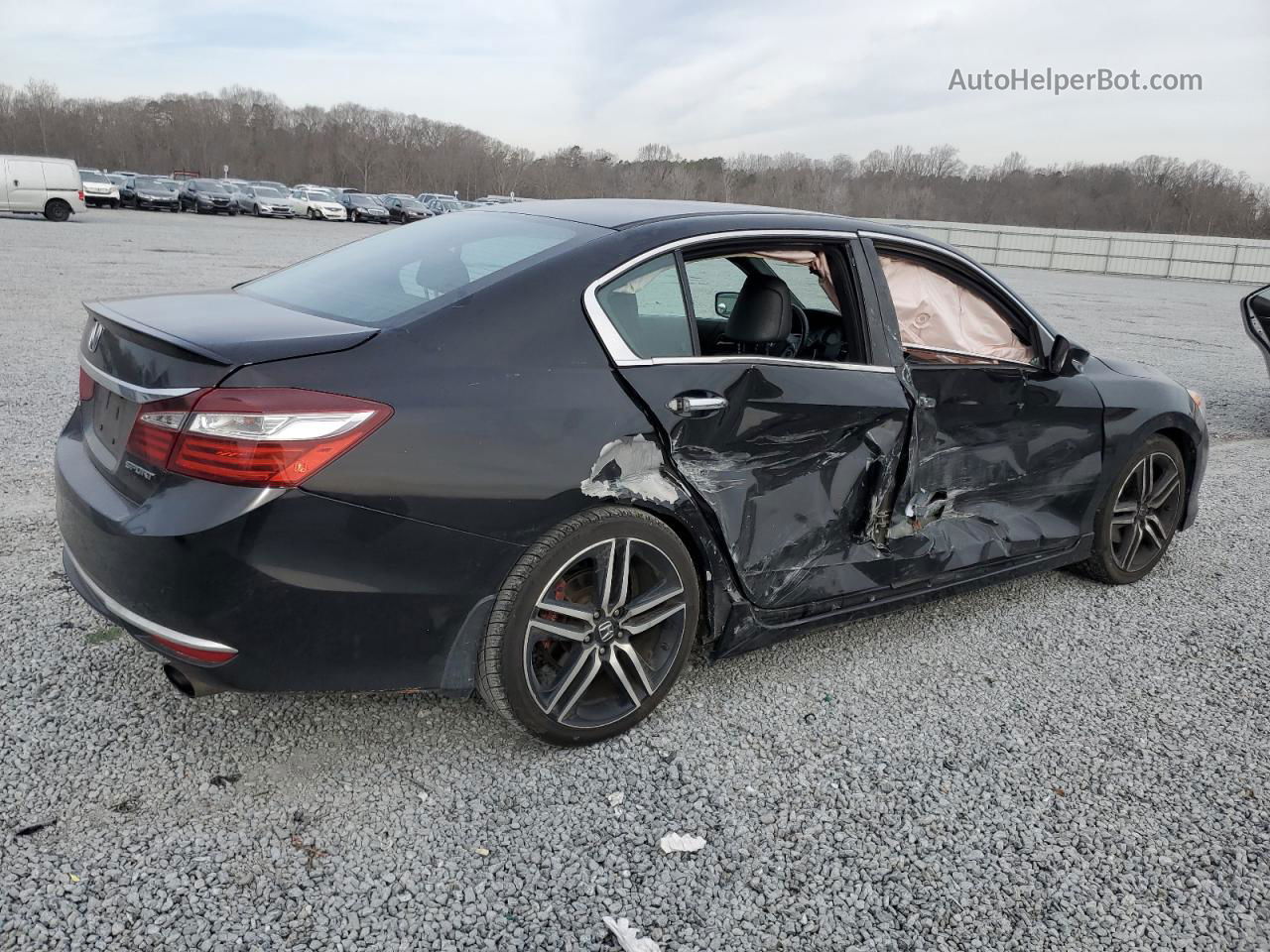 2017 Honda Accord Sport Black vin: 1HGCR2F52HA145873