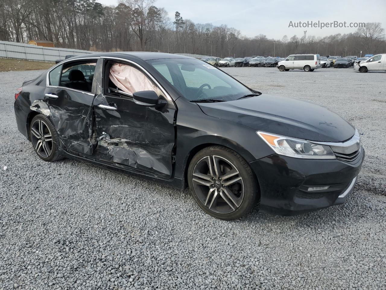 2017 Honda Accord Sport Black vin: 1HGCR2F52HA145873