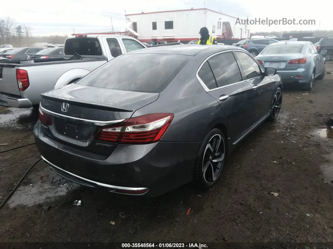 2017 Honda Accord Sport Gray vin: 1HGCR2F52HA176928