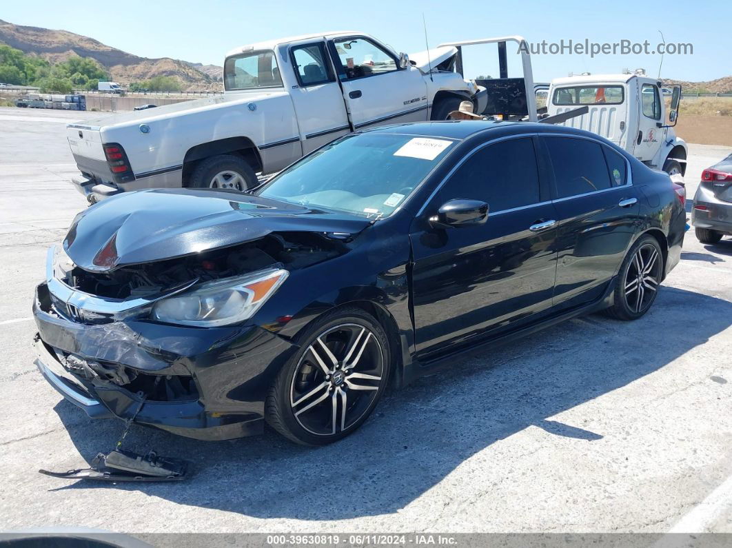 2017 Honda Accord Sport Black vin: 1HGCR2F52HA221656