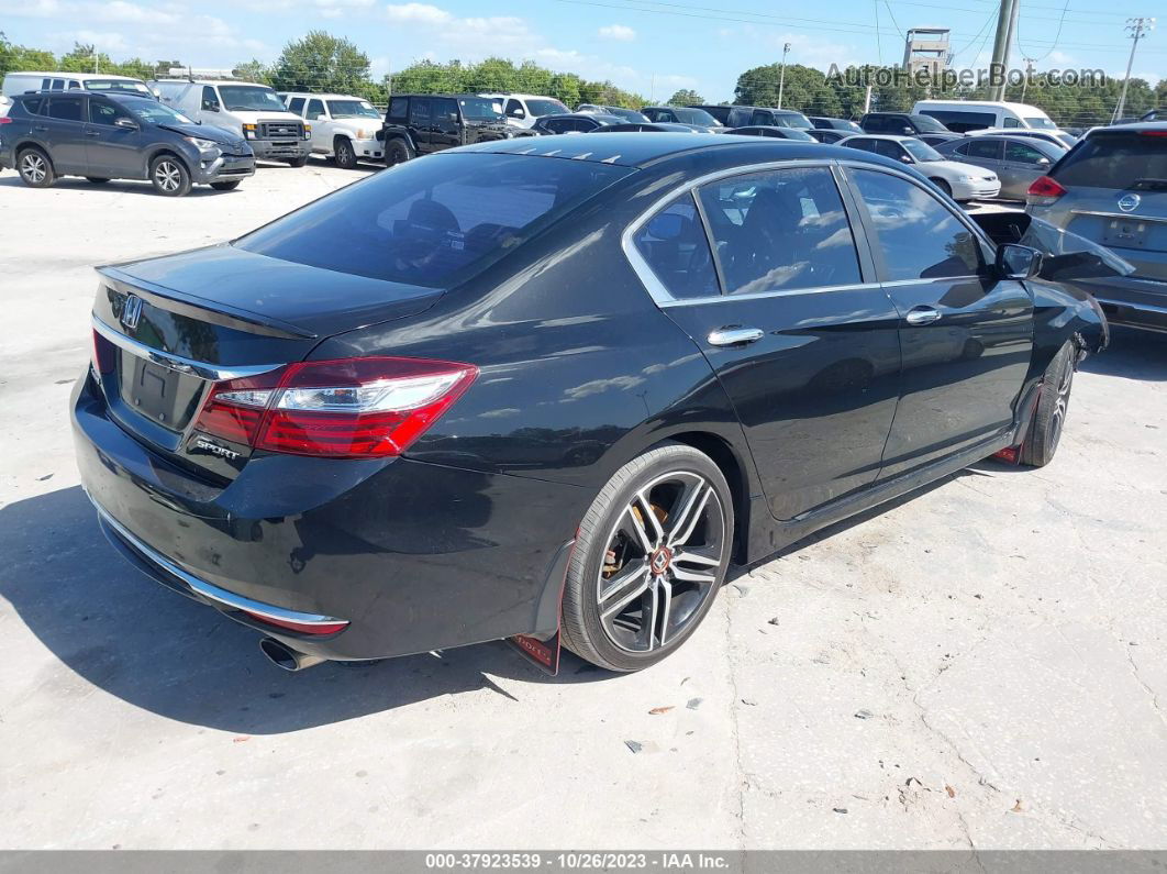 2017 Honda Accord Sedan Sport Black vin: 1HGCR2F52HA259503