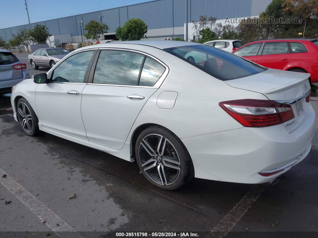 2017 Honda Accord Sport White vin: 1HGCR2F52HA266368