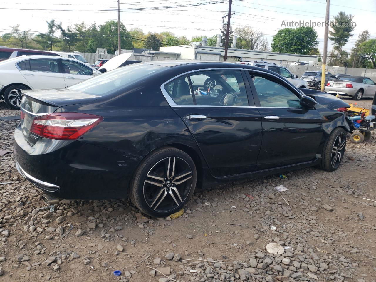 2017 Honda Accord Sport Black vin: 1HGCR2F52HA268377