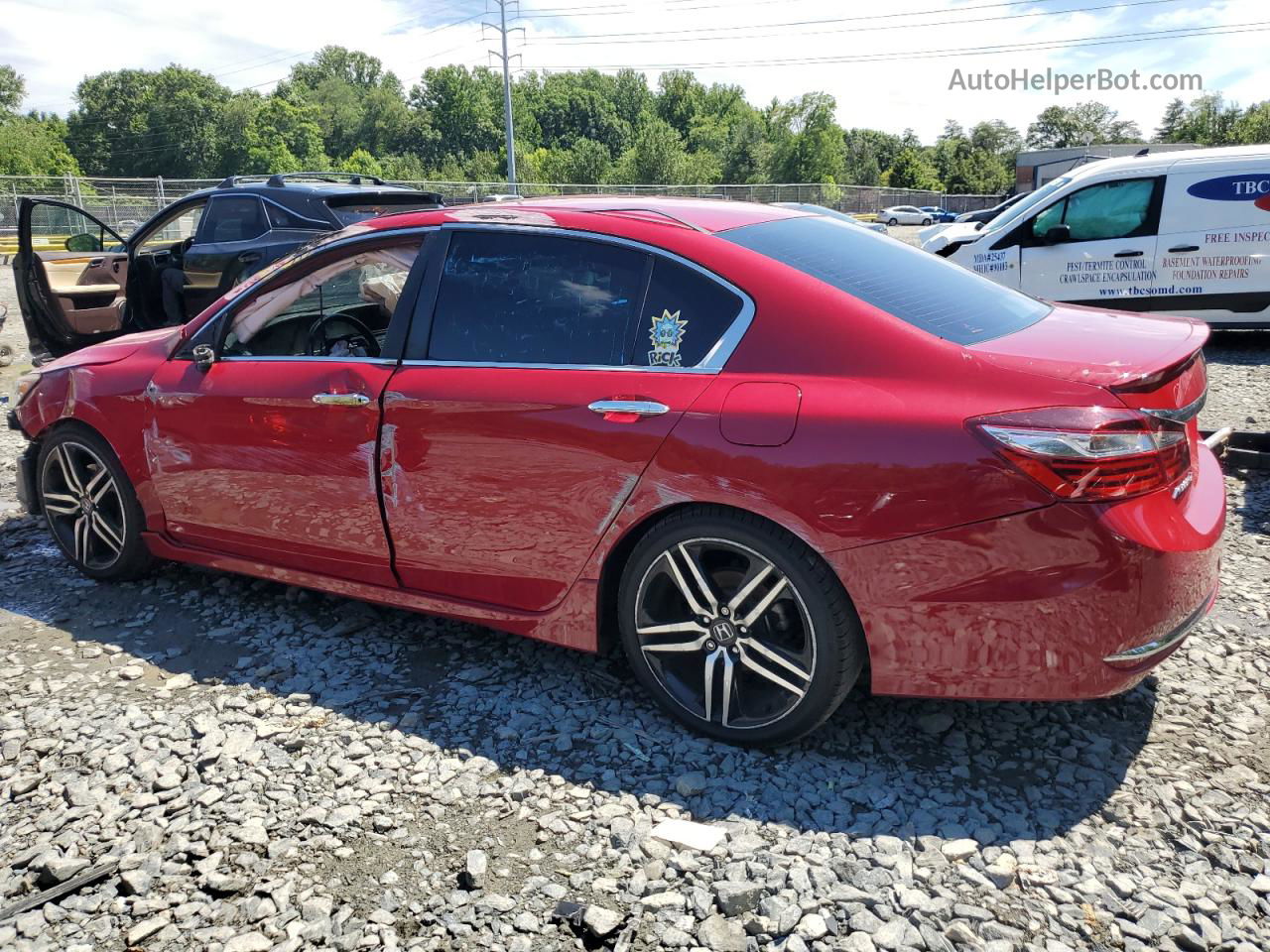 2017 Honda Accord Sport Red vin: 1HGCR2F52HA272820