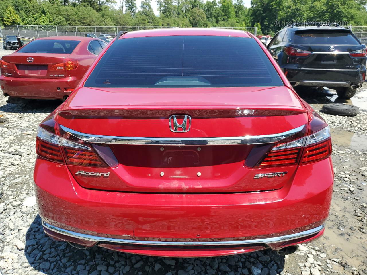 2017 Honda Accord Sport Red vin: 1HGCR2F52HA272820