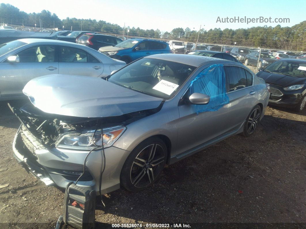 2017 Honda Accord Sedan Sport Silver vin: 1HGCR2F52HA277595