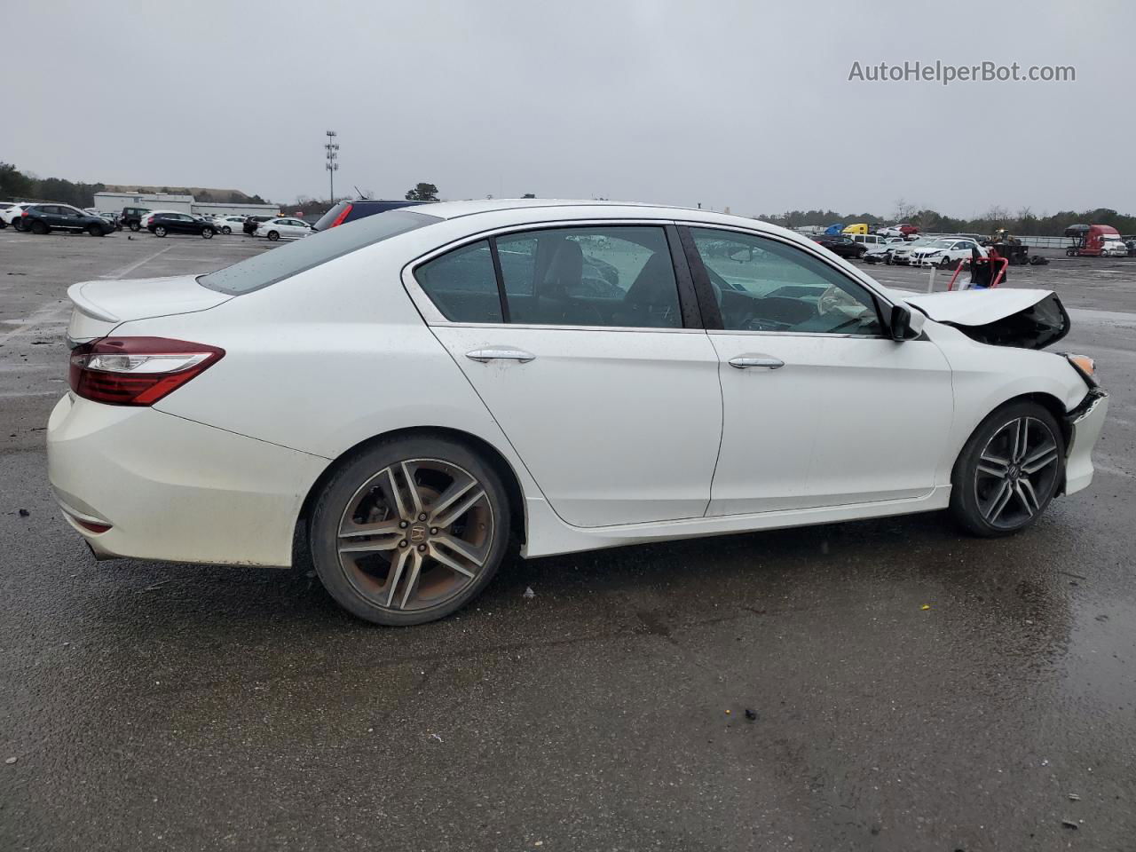 2017 Honda Accord Sport White vin: 1HGCR2F52HA289827