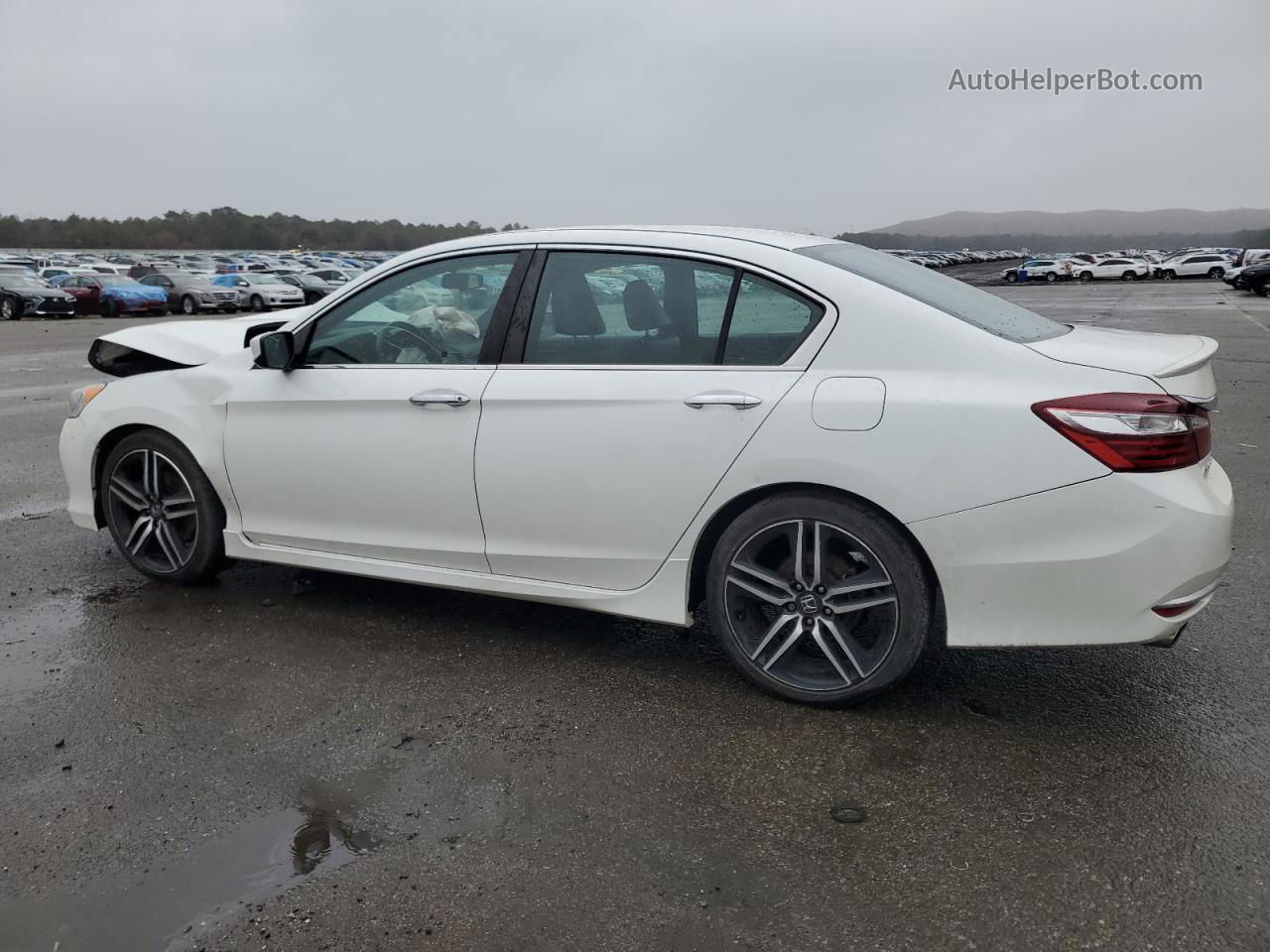 2017 Honda Accord Sport White vin: 1HGCR2F52HA289827