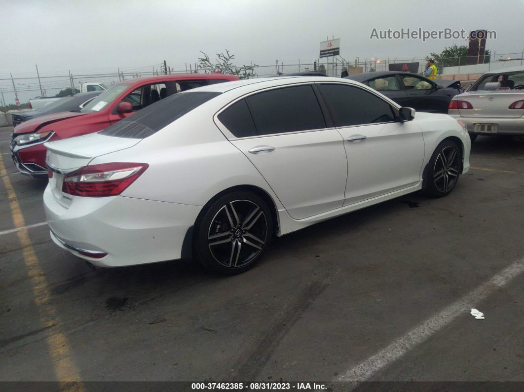 2017 Honda Accord Sedan Sport White vin: 1HGCR2F52HA292436