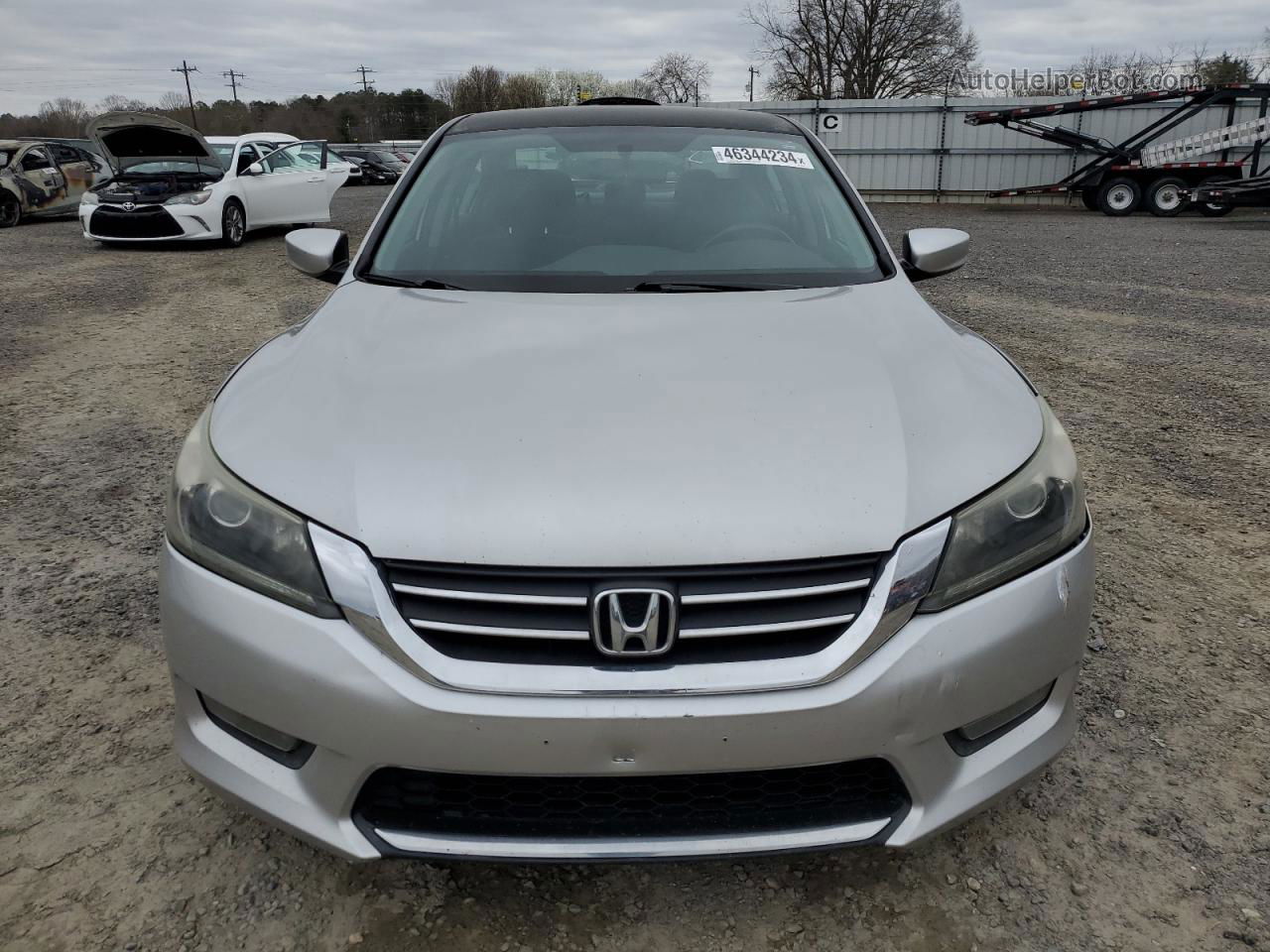 2014 Honda Accord Sport Silver vin: 1HGCR2F53EA009134