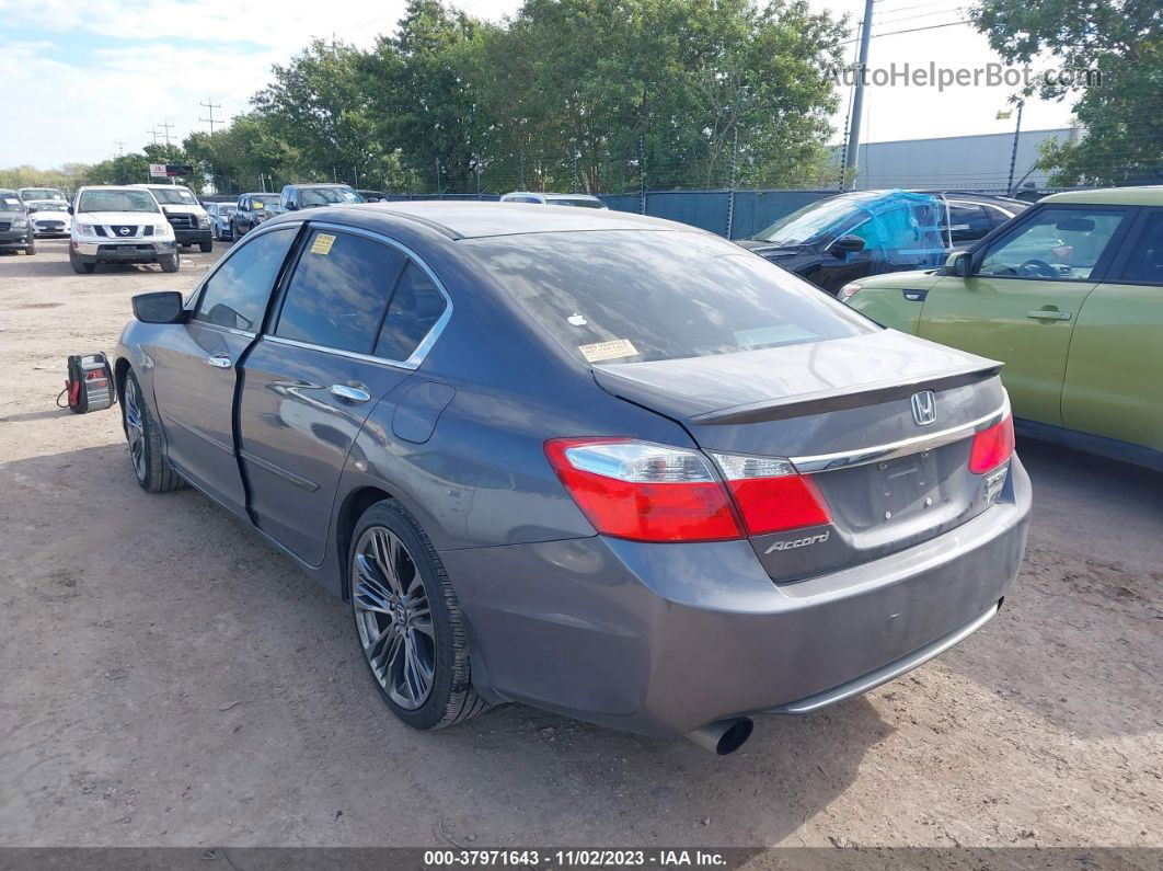 2014 Honda Accord Sdn Sport Gray vin: 1HGCR2F53EA025026