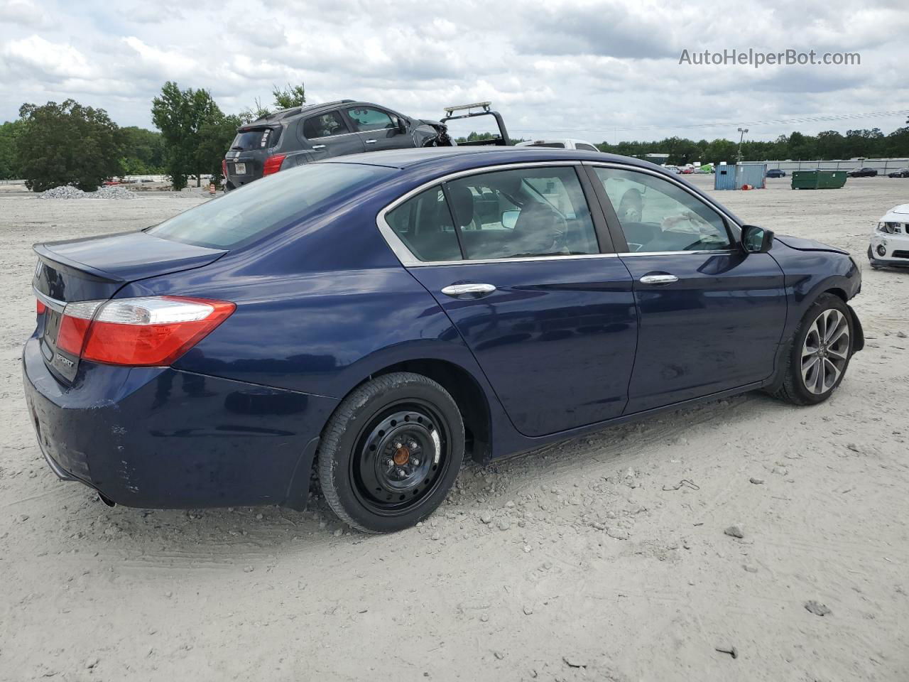 2014 Honda Accord Sport Blue vin: 1HGCR2F53EA025124