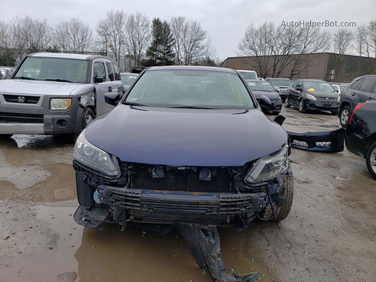 2014 Honda Accord Sport Blue vin: 1HGCR2F53EA075778