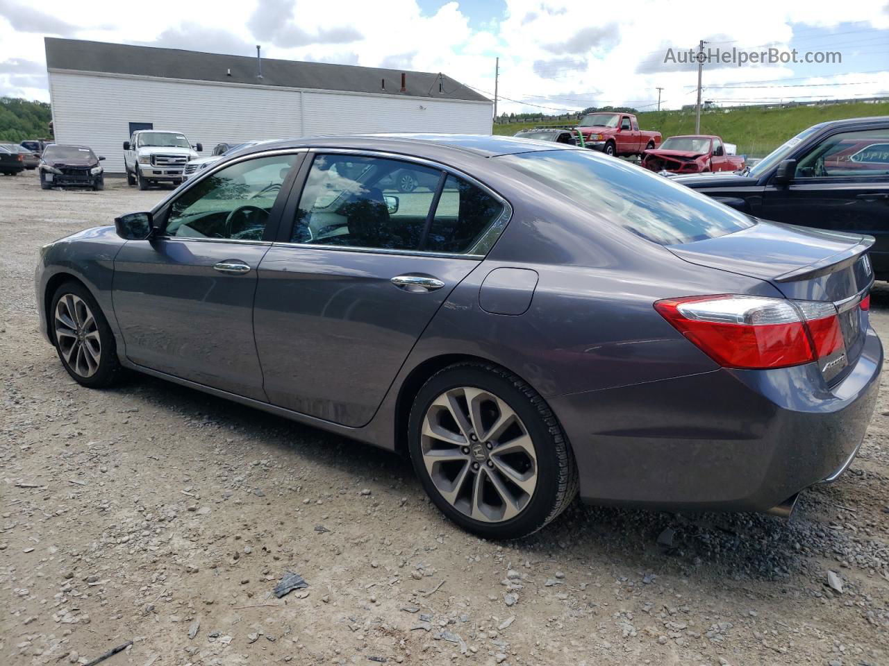 2014 Honda Accord Sport Gray vin: 1HGCR2F53EA089342