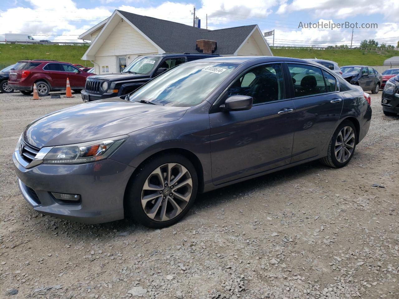 2014 Honda Accord Sport Gray vin: 1HGCR2F53EA089342