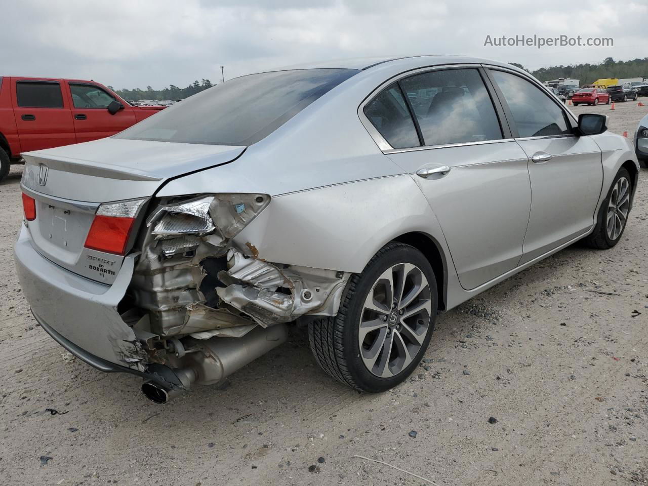 2014 Honda Accord Sport Silver vin: 1HGCR2F53EA249316