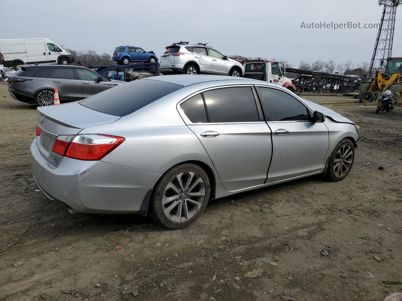 2014 Honda Accord Sport Silver vin: 1HGCR2F53EA263121