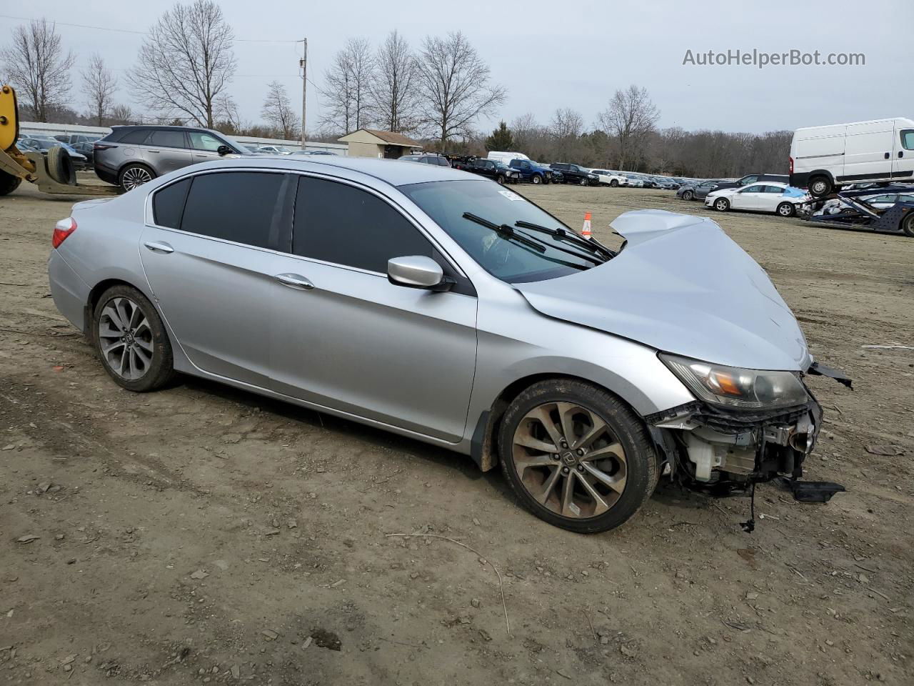 2014 Honda Accord Sport Silver vin: 1HGCR2F53EA263121