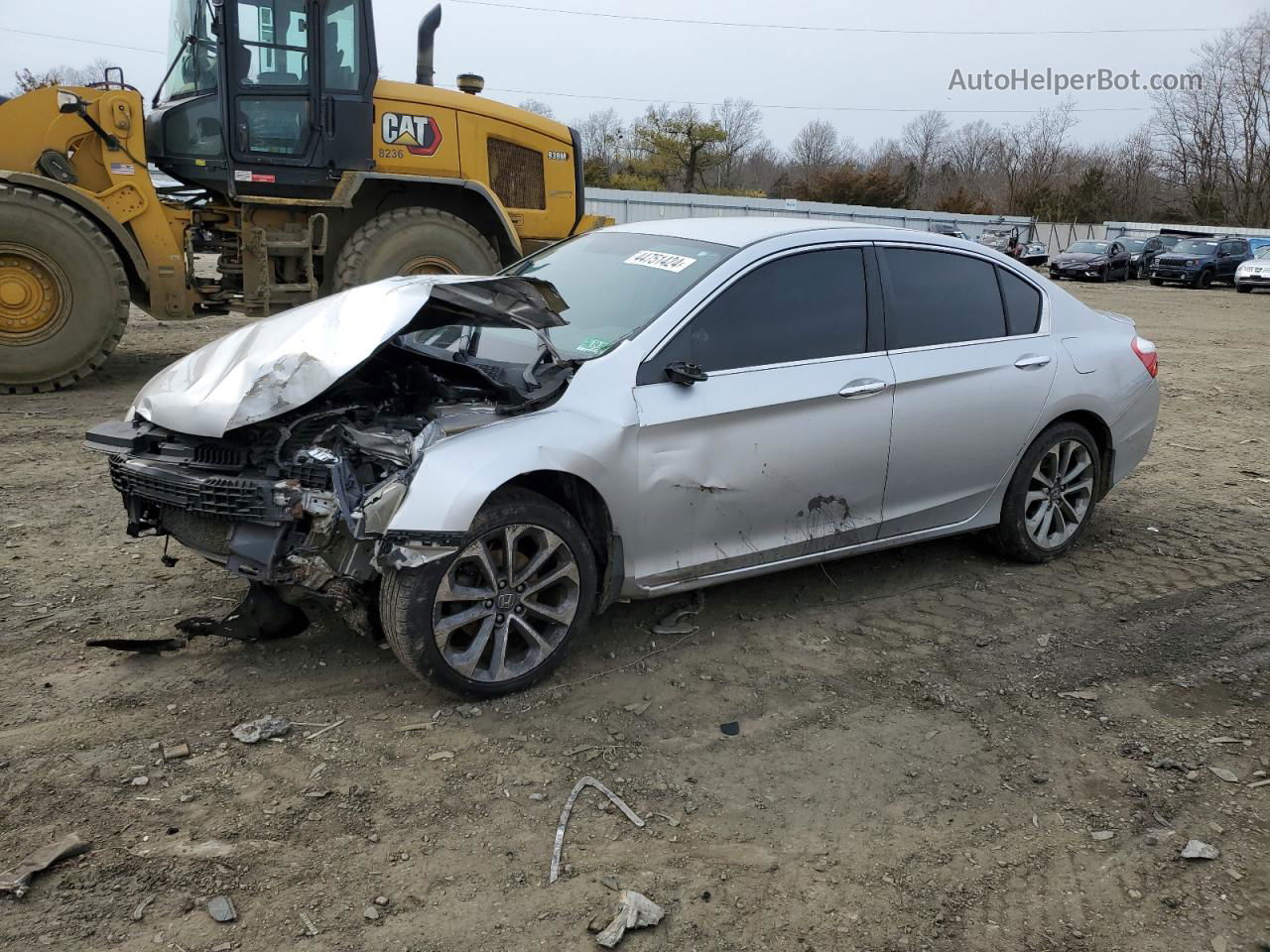 2014 Honda Accord Sport Silver vin: 1HGCR2F53EA263121