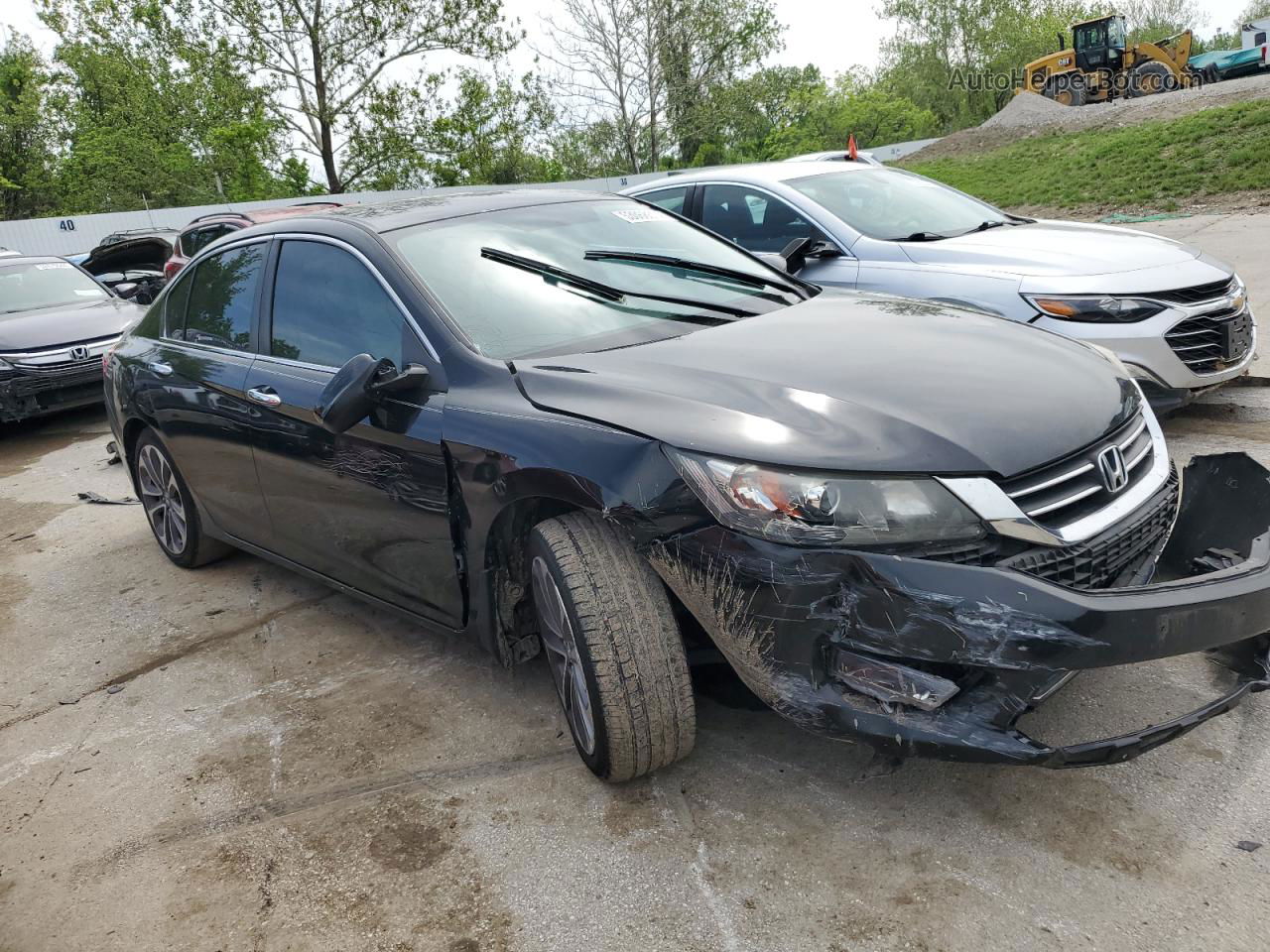 2014 Honda Accord Sport Black vin: 1HGCR2F53EA283336